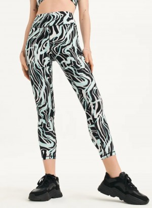 Beach Women's Dkny Marble Swirl Print High Waist Leggings | 3650FCJGV