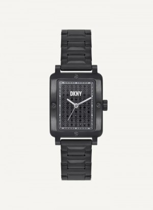 Black Accessories Dkny New Rectangle Platform Watch | 2384GTVJK