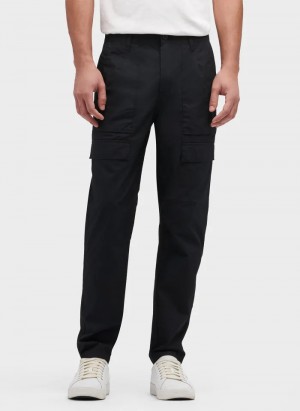 Black Men's Dkny Slim Fit Cargo Pants | 0862EPKBH