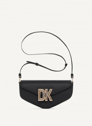 Black Women's Dkny Downtown Crossbody Bags | 6173NXOLH