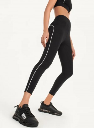 Black Women's Dkny High Waisted Leggings | 5913CYWQV