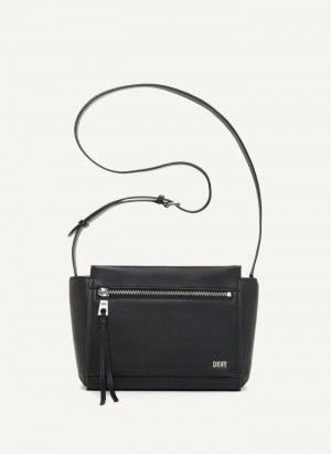 Black Women's Dkny Pax Crossbody Bags | 6821HOAJG