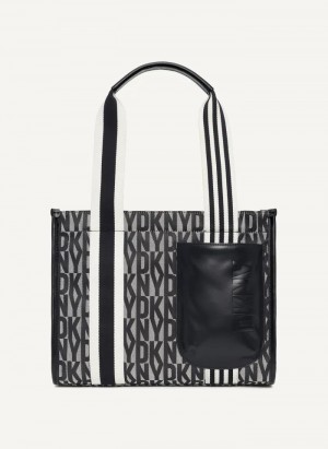 Black Women's Dkny Prospect Medium Tote Bags | 3269QEUCA