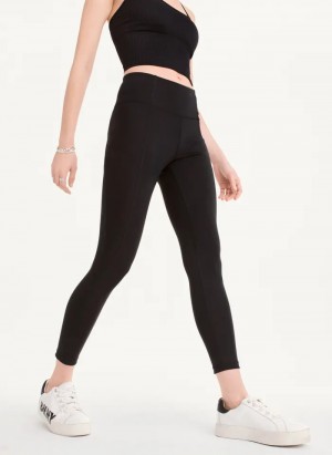 Black Women's Dkny Ultra Compression High Waisted Tight | 6074PIBJM