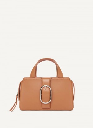 Camel Women's Dkny Buckle Bag | 1465ZKGMN