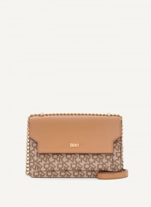 Chino/Cashew Women's Dkny Millie Shoulder Bag | 3076TKDRO