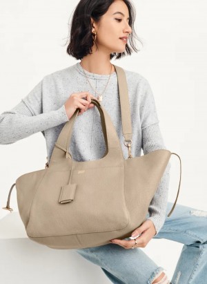 Flint Women's Dkny The Large Effortless Tote Bags | 3912QKGYL