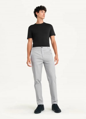 Grey Men's Dkny Slim Chino Pants | 3847XFCJA