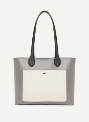 Grey Women's Dkny Ines Tote Bags | 6279USCVZ