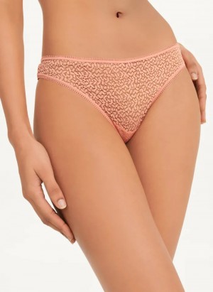 Guava Women's Dkny Modern Lace Thong Bikinis | 5190TLCXW