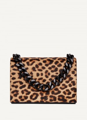 Leopard Women's Dkny Willow Chain Crossbody Bags | 2603DWOIS