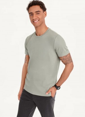 Moss Men's Dkny Cotton Poly Pique T Shirts | 6270ETSDH