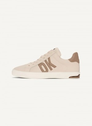 Pebble/Toffee Women's Dkny Abeni-Lace Up Sneakers | 9724ASDKY