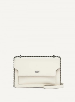 Pebble Women's Dkny Millie Flap Leather Crossbody Bags | 6950GLQHO