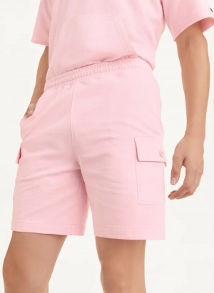 Pink Men's Dkny Pigment Garment Dye Shorts | 2506EIQMW