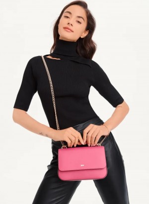 Pink Women's Dkny Sina Shoulder Bag | 1274ACRLJ