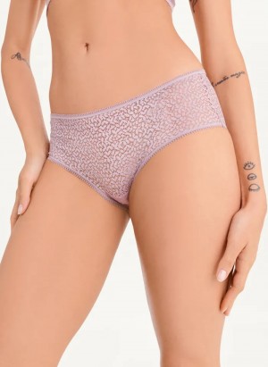 Purple Women's Dkny Modern Lace Hipster Bikinis | 1724FCPBN