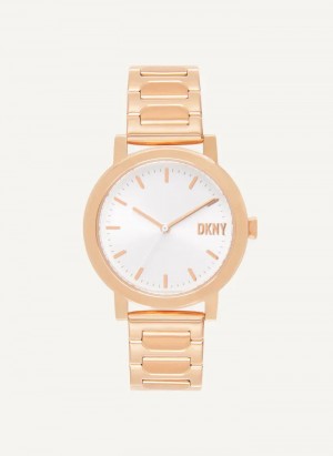 Rose Gold Accessories Dkny New Platform Watch | 1762KFGJL