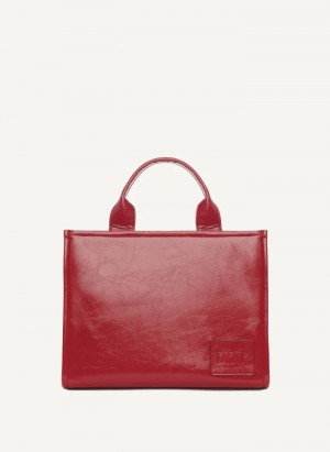 Scarlet Women's Dkny Hadlee Medium Tote Bags | 6305GADPH