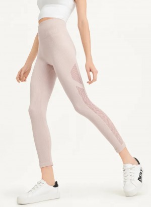 Truffle Women's Dkny Rib Knit High Waisted Seamless Leggings | 8915LWGAY