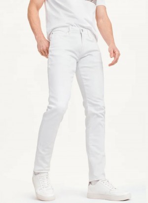 White Men's Dkny Skinny Jeans | 6758RJNFV