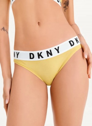 Yellow Women's Dkny Cozy Boyfriend Bikinis | 5681BDATO