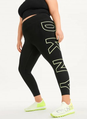 Zest Women's Dkny High Waisted Exploded Logo Leggings | 5912NQUOB