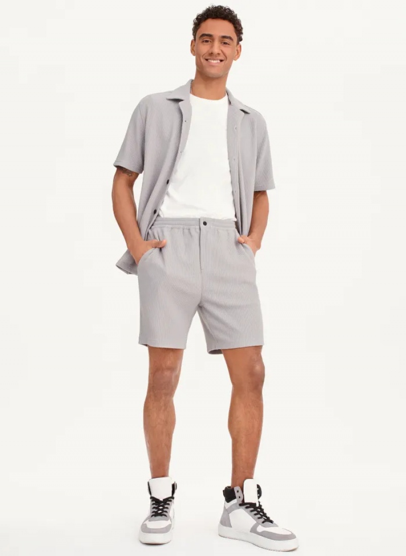 Alloy Men's Dkny Vertical Effect Knit Shorts | 0235ROKSB