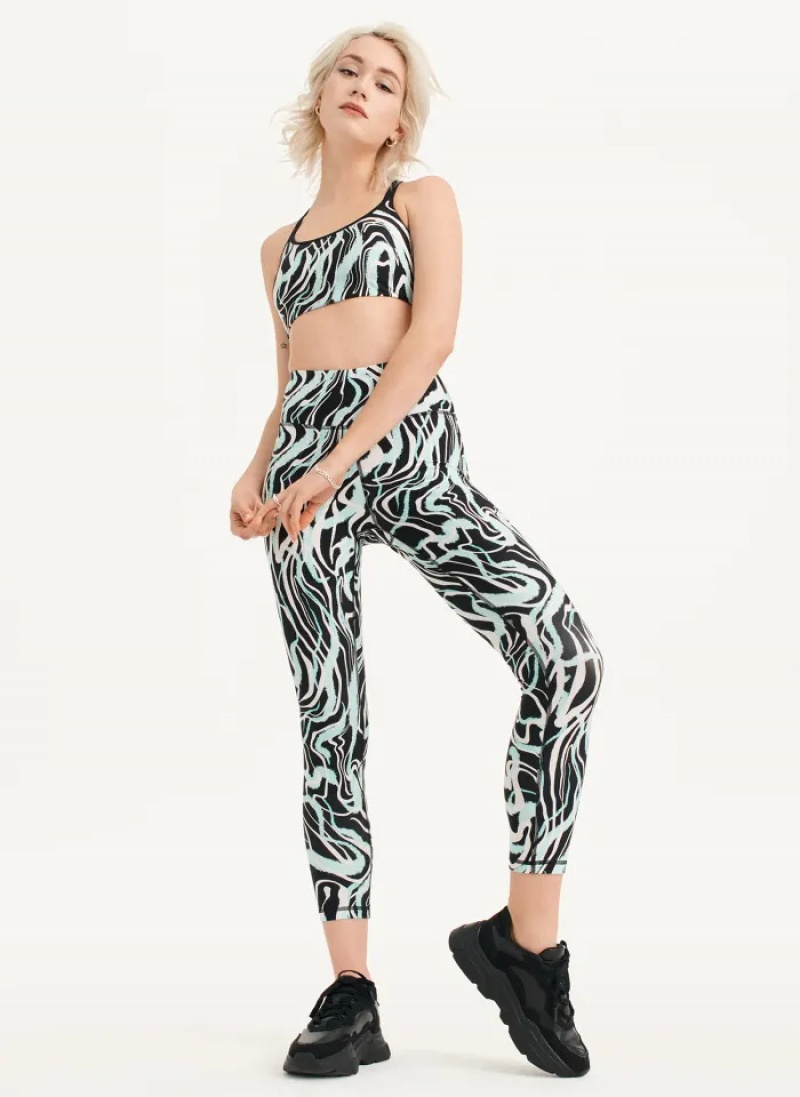 Beach Women's Dkny Marble Swirl Print High Waist Leggings | 7482SFYAG