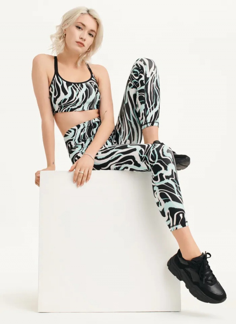 Beach Women's Dkny Marble Swirl Print High Waist Leggings | 7482SFYAG