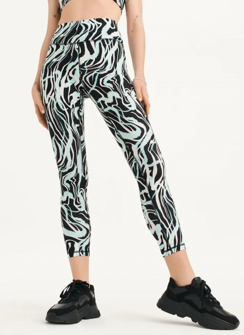 Beach Women's Dkny Marble Swirl Print High Waist Leggings | 7482SFYAG