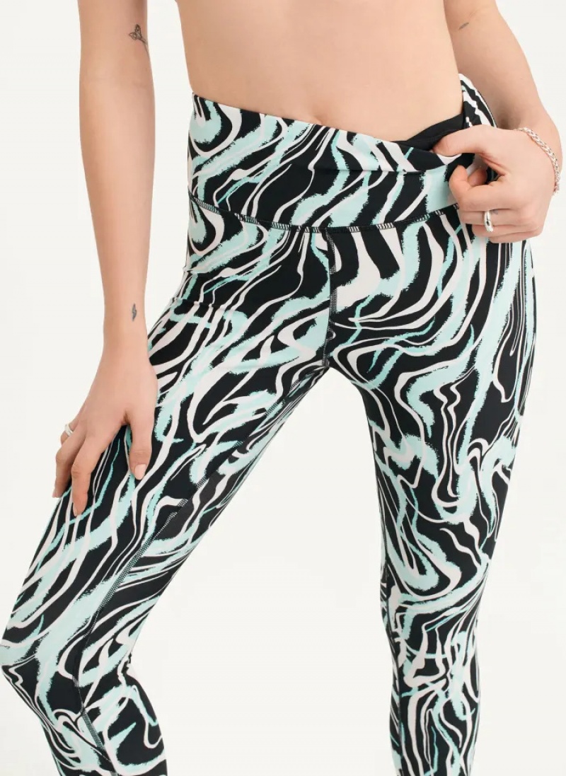 Beach Women's Dkny Marble Swirl Print High Waist Leggings | 7482SFYAG