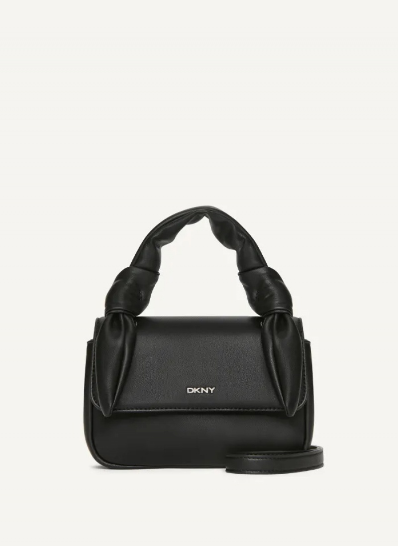 Black/Silver Women's Dkny Sophie Crossbody Bags | 2695SYKTG