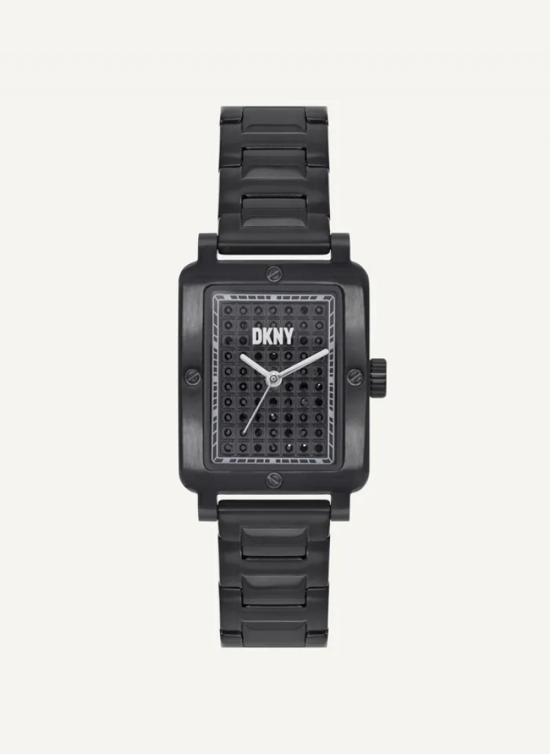 Black Accessories Dkny New Rectangle Platform Watch | 2384GTVJK