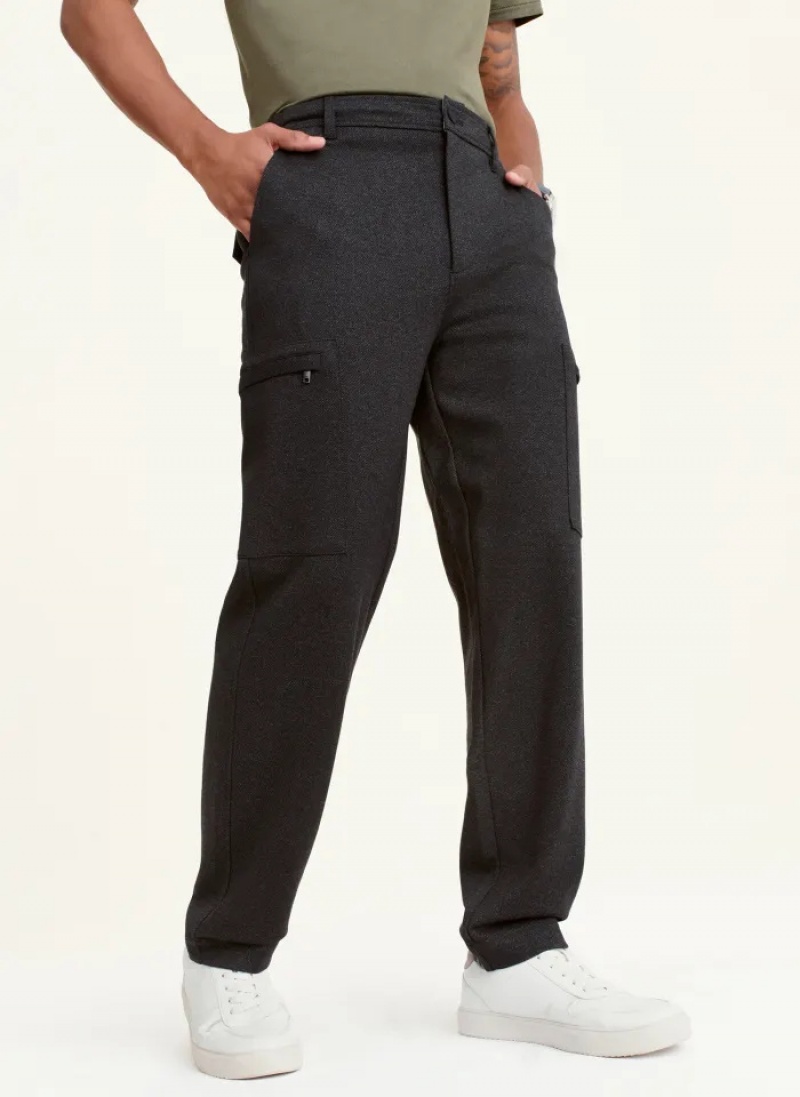 Black Men\'s Dkny Hybrid Modern Cargo Pants | 8712HSWPE