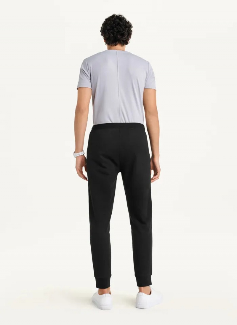 Black Men's Dkny Mesh Pocket Logo Pants | 4519VIWOP