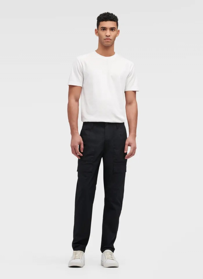 Black Men's Dkny Slim Fit Cargo Pants | 0862EPKBH