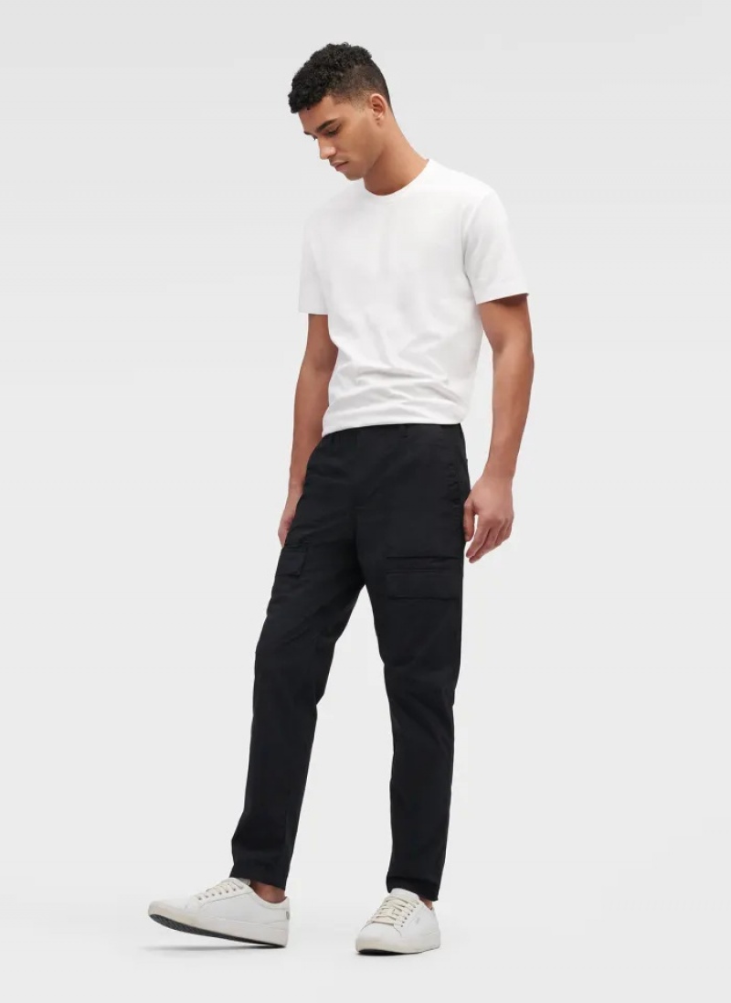 Black Men's Dkny Slim Fit Cargo Pants | 0862EPKBH