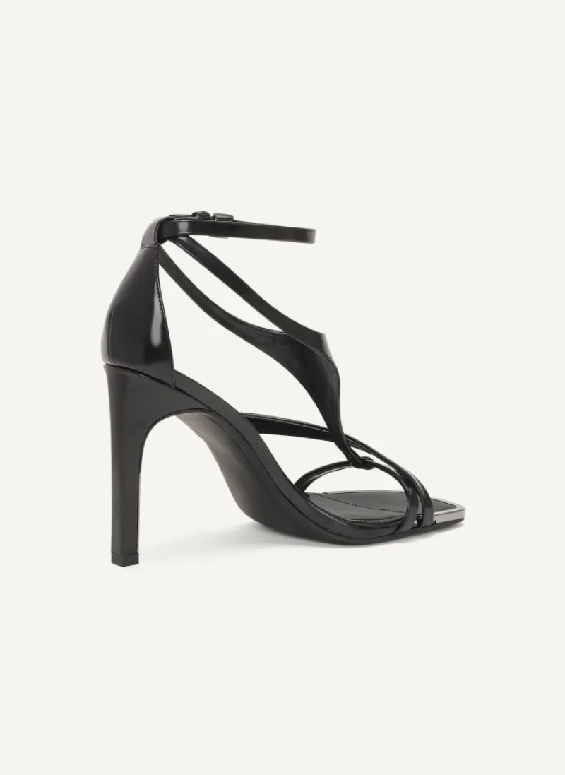 Black Women's Dkny Audrey High Sandals | 4807BTOLY