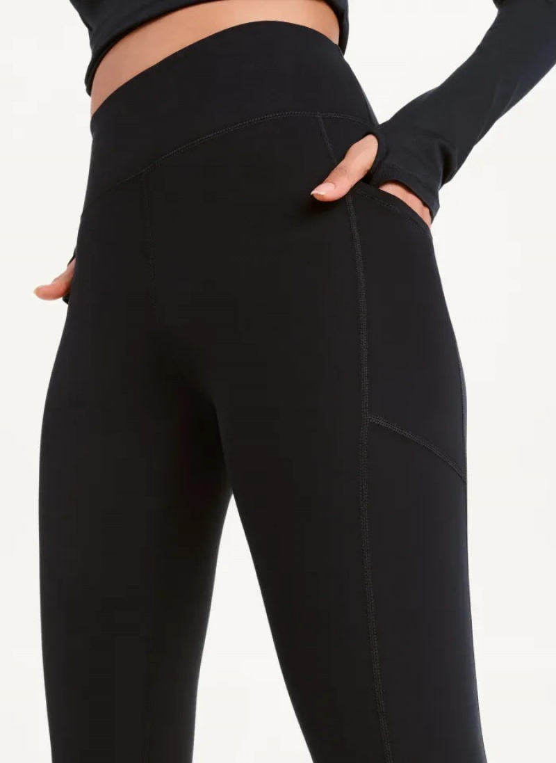 Black Women's Dkny Balance High Waist Leggings | 4750GREKC