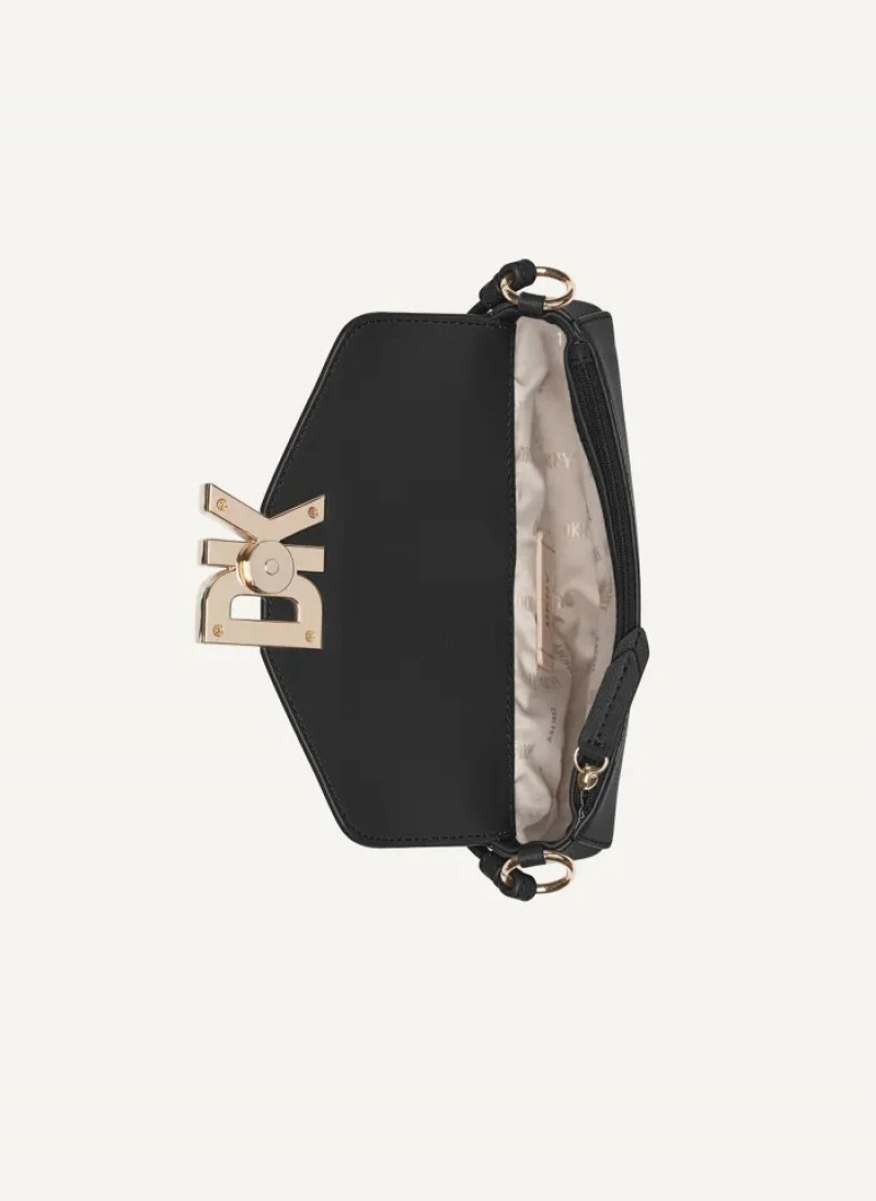 Black Women's Dkny Downtown Crossbody Bags | 6173NXOLH