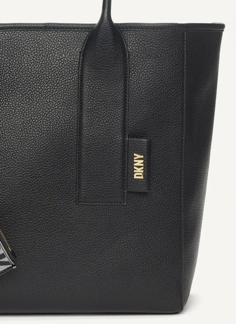 Black Women's Dkny Grayson Large Tote Bags | 1543AVBEQ