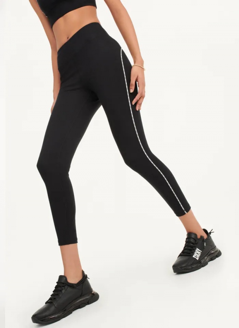 Black Women's Dkny High Waisted Leggings | 5913CYWQV