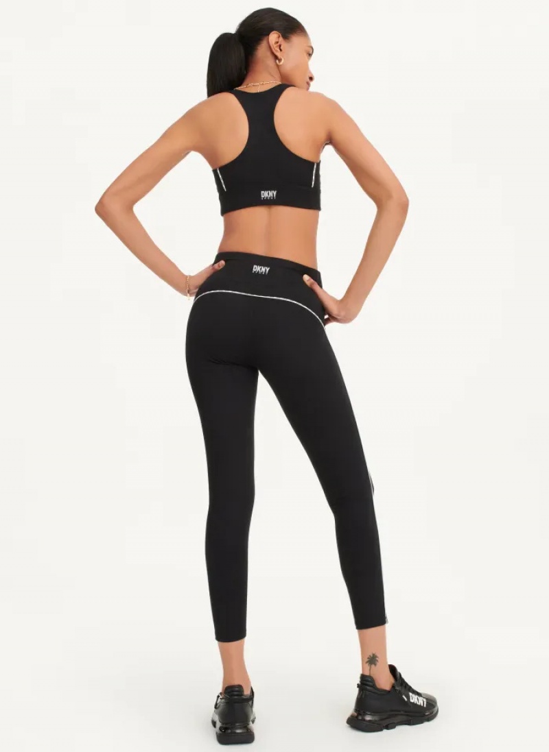 Black Women's Dkny High Waisted Leggings | 5913CYWQV