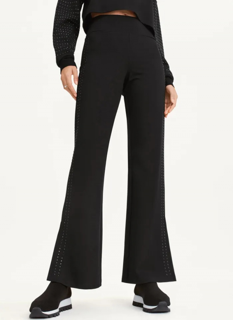 Black Women\'s Dkny Rhinestone Pants | 5196EYDBX