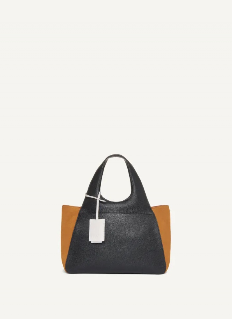 Black Women's Dkny The Medium Effortless Tote Bags | 0983GZDFT