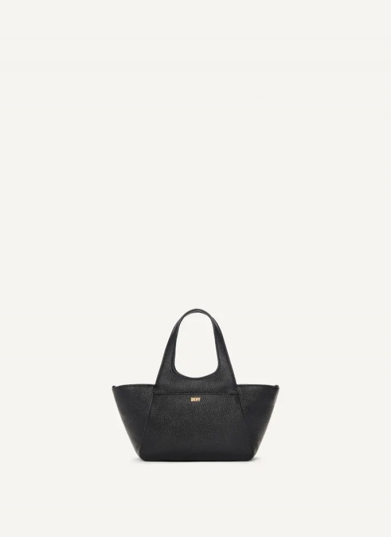 Black Women's Dkny The Mini Effortless Tote Bags | 6120JMONP