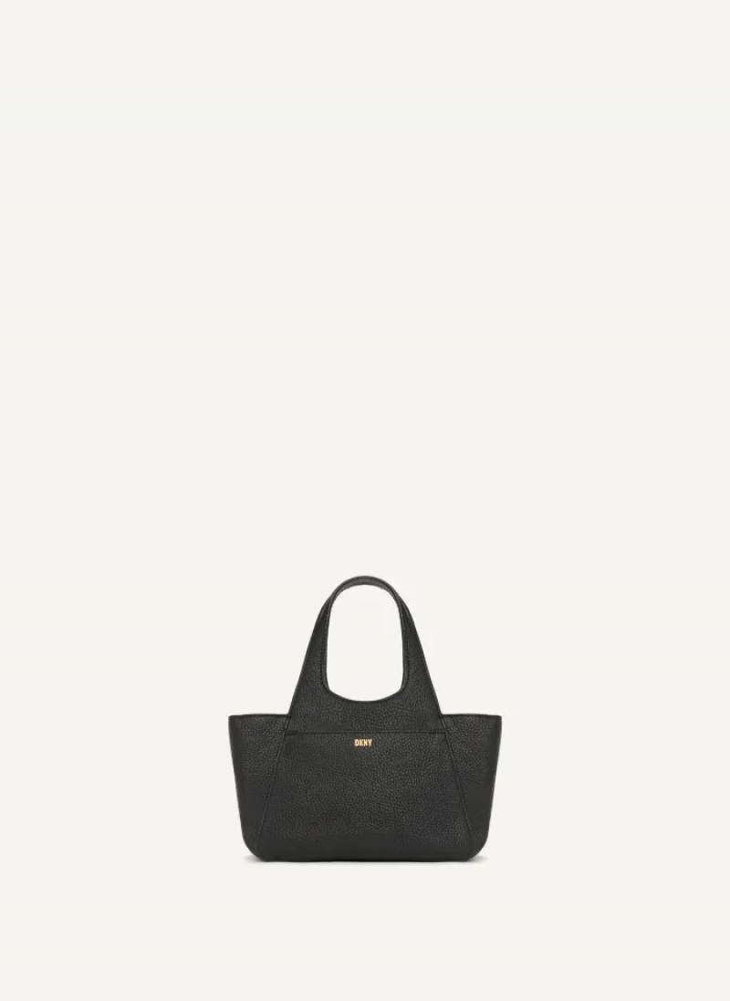 Black Women's Dkny The Mini Effortless Tote Bags | 6120JMONP