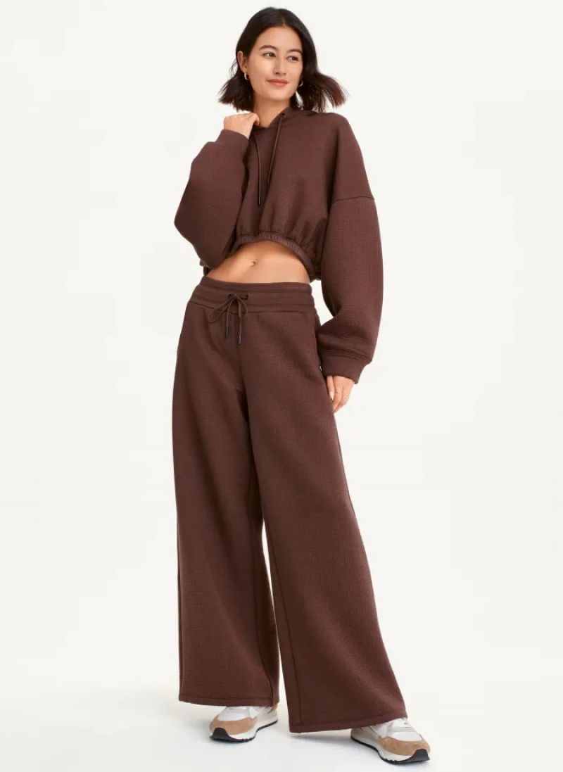 Bracken Women's Dkny Ottoman Knit Wide Leg Pants | 2837XLNCZ