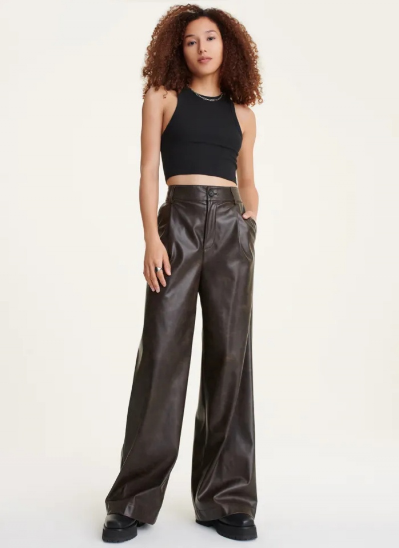 Brown Women\'s Dkny Antique Pants | 0783WSBKL